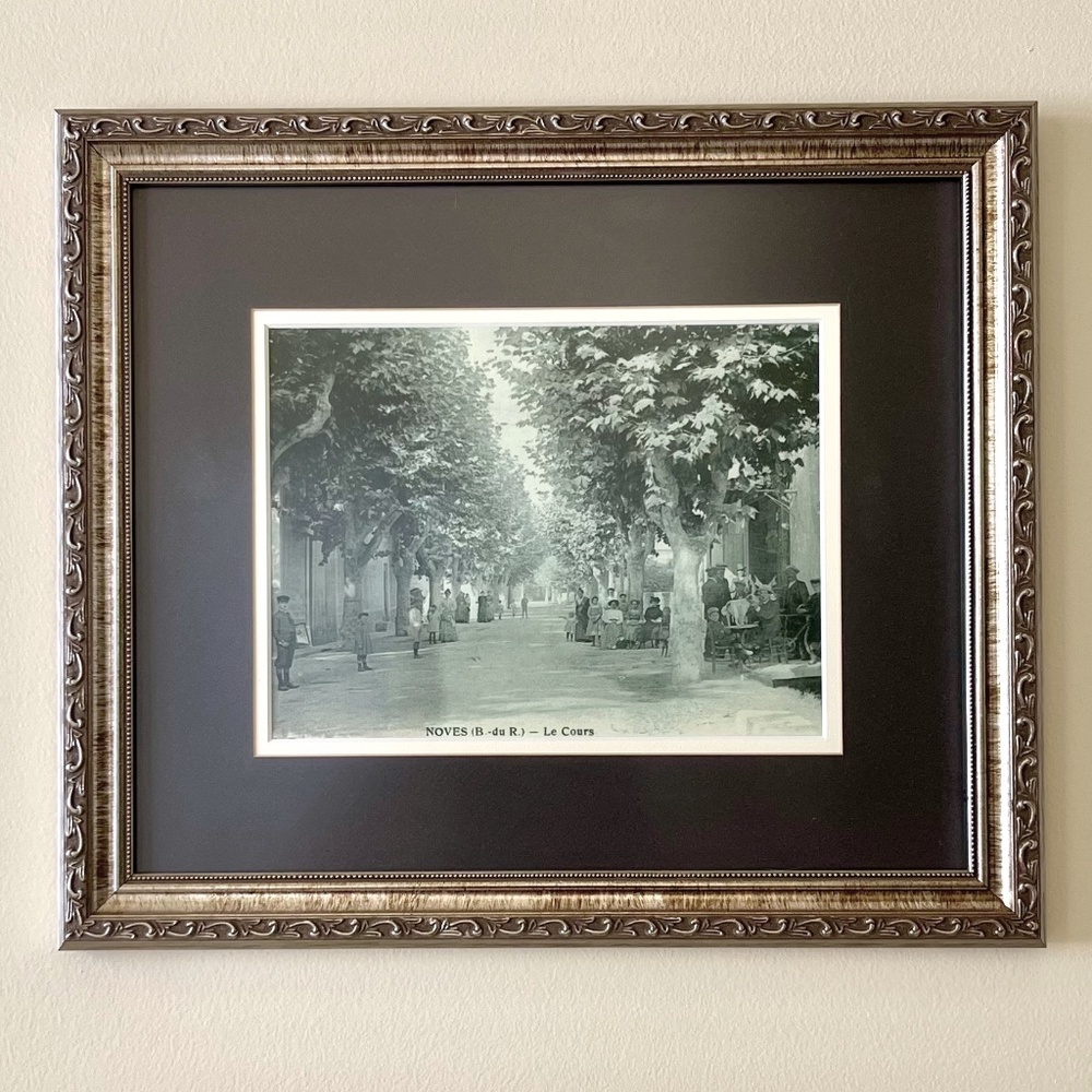 French Vintage Photo Copy Framed